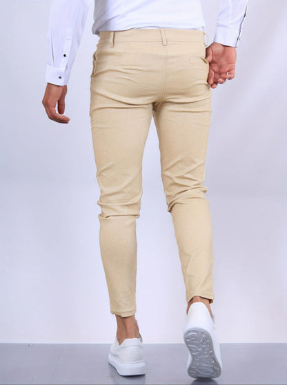 Schmale Chinos – Lässige Stretch-Chinos für Männer mit schmaler Passform-Chaps Herrenmode