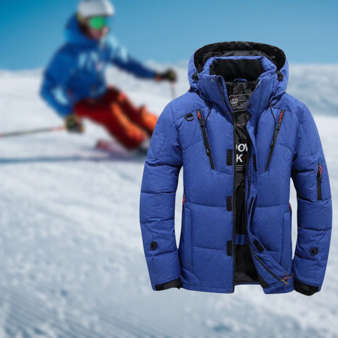Schneefeste Jacke | Warm | Mit Kapuze | Daunenjacke | Wintermäntel und -jacken für Herren-Chaps Herrenmode