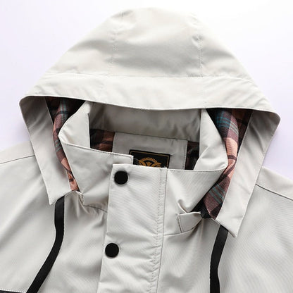 Schneefeste Jacke | Wasserdicht | Mit Kapuze | Einsatzjacke | Winterjacke für Herren-Chaps Herrenmode