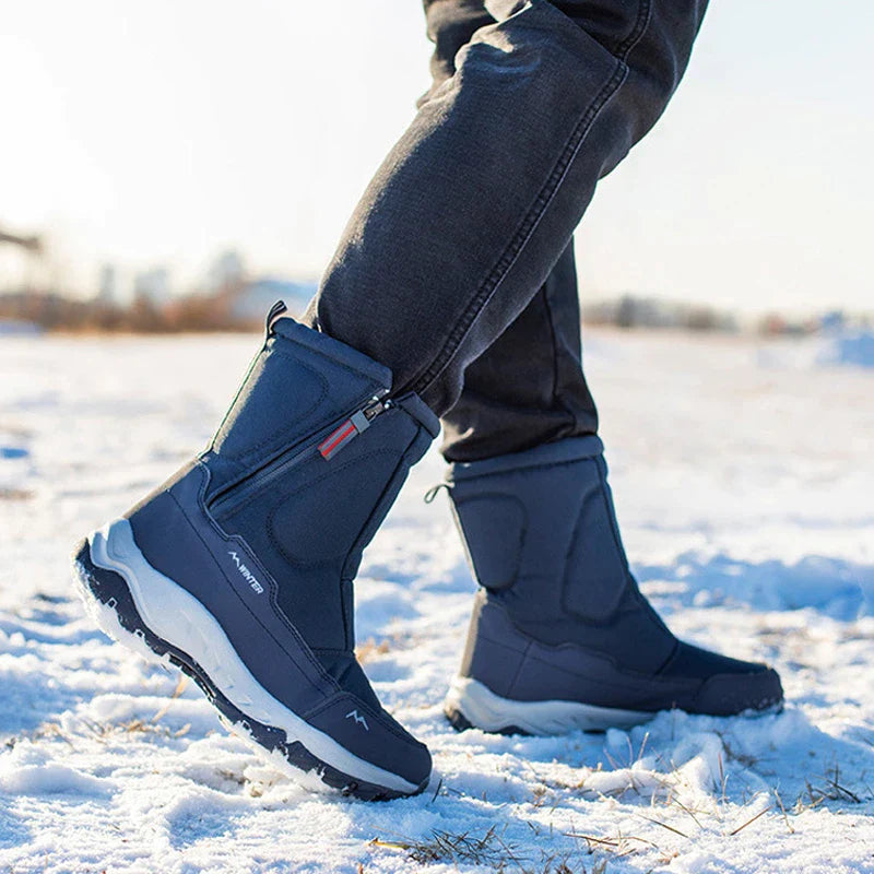 Schneestiefel – Mit Fell gefüttert – Rutschfest – Winterstiefel – Herrenstiefel-Chaps Herrenmode