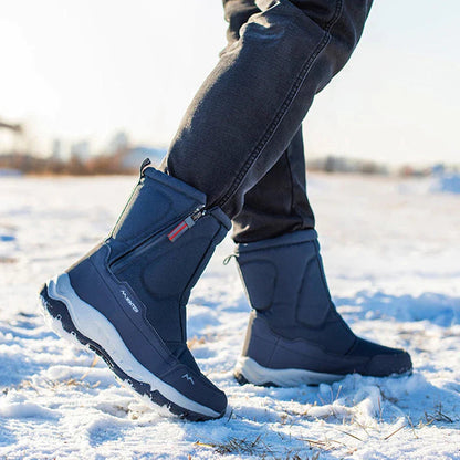 Schneestiefel – Mit Fell gefüttert – Rutschfest – Winterstiefel – Herrenstiefel-Chaps Herrenmode