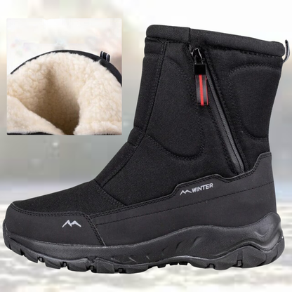 Schneestiefel – Mit Fell gefüttert – Rutschfest – Winterstiefel – Herrenstiefel-Schwarz-36-Chaps Herrenmode