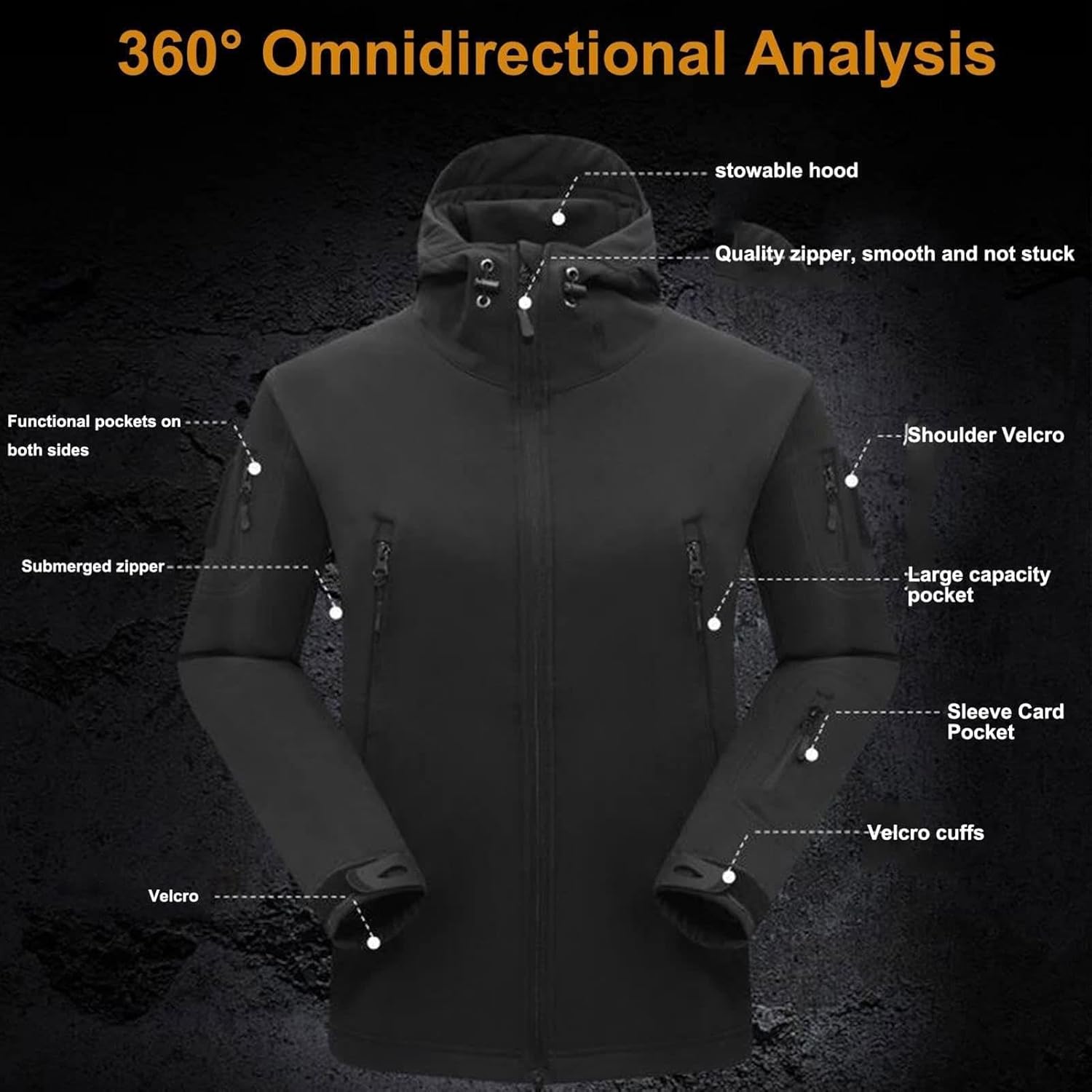 Set aus Jacke und Hose – taktische Outdoor-Jacke und Cargohose für Herren-Chaps Herrenmode
