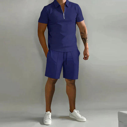 Shorts und T-Shirt-Set | Polo | Kurzarm | Zweiteiliges Set | Sommer-Set für Männer-Chaps Herrenmode