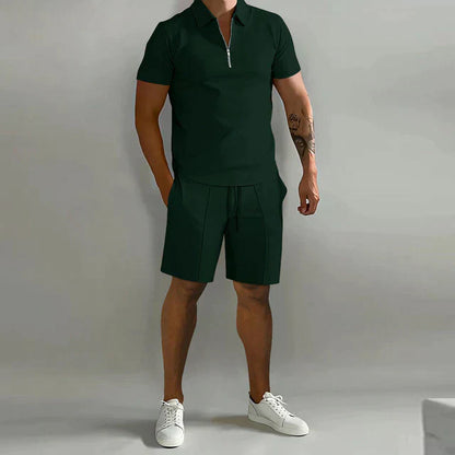 Shorts und T-Shirt-Set | Polo | Kurzarm | Zweiteiliges Set | Sommer-Set für Männer-Chaps Herrenmode