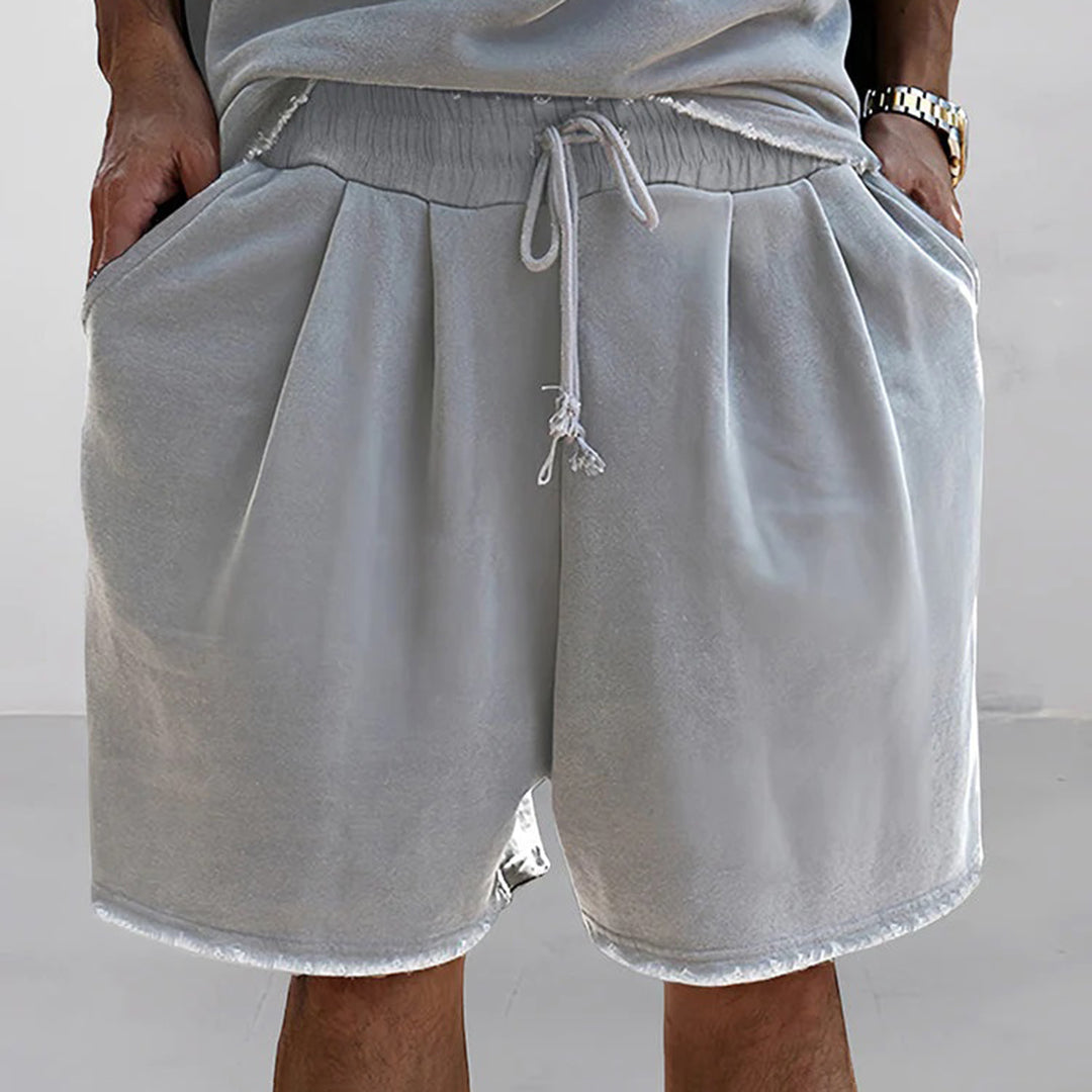 Shorts und T-Shirt-Set – lockere Passform – oversized – zweiteiliges Set – Sommerkleidung für Männer-Chaps Herrenmode
