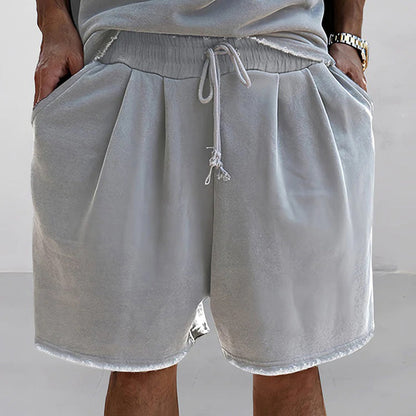 Shorts und T-Shirt-Set – lockere Passform – oversized – zweiteiliges Set – Sommerkleidung für Männer-Chaps Herrenmode