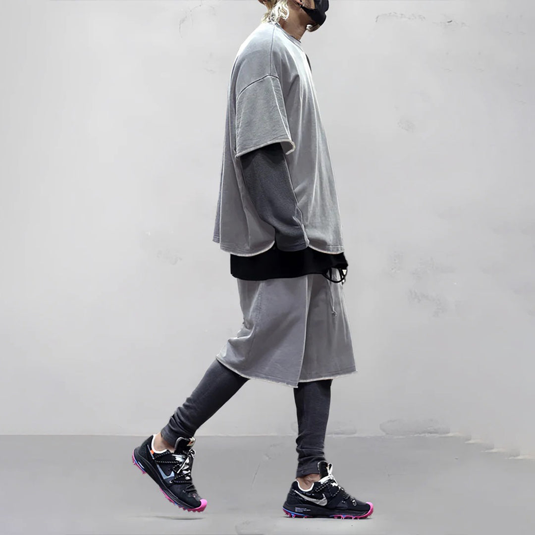 Shorts und T-Shirt-Set – lockere Passform – oversized – zweiteiliges Set – Sommerkleidung für Männer-Chaps Herrenmode