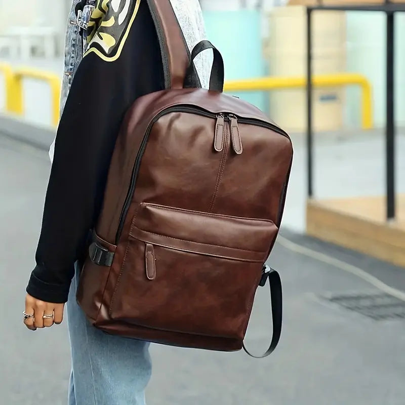 Silas Rucksack | Tasche mit großem Fassungsvermögen für Männer-Dunkelbraun-Chaps Herrenmode