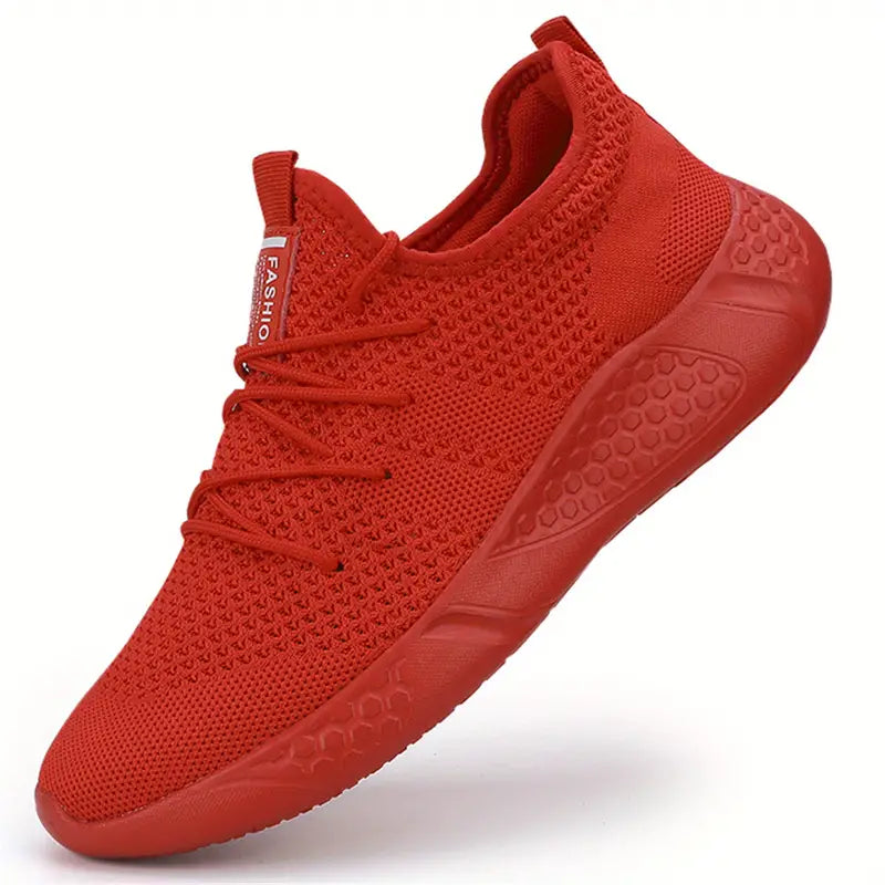 Slip-on Turnschuhe - Atmungsaktive, leichte Mesh-Turnschuhe für Männer-Rot-36-Chaps Herrenmode