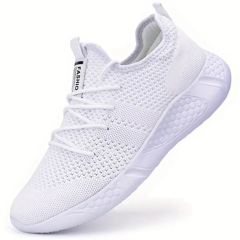 Slip-on Turnschuhe - Atmungsaktive, leichte Mesh-Turnschuhe für Männer-Weiß-36-Chaps Herrenmode