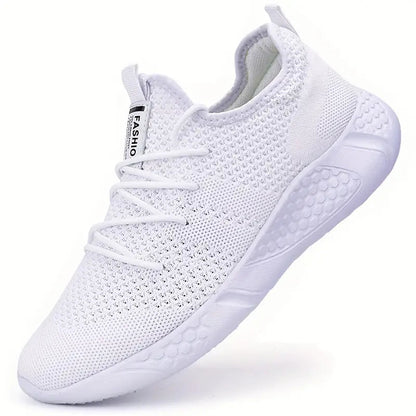 Slip-on Turnschuhe - Atmungsaktive, leichte Mesh-Turnschuhe für Männer-Weiß-36-Chaps Herrenmode