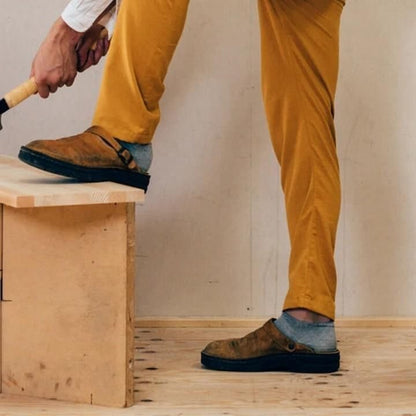 Slipper - Leder - Orthopädische Schuhe - Pantoletten - Herrenschuhe-Chaps Herrenmode