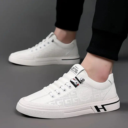 Sneakers zum Hineinschlüpfen | Alltagsschuhe | Schnürschuhe | Weiße Sneakers | Herrenschuhe-Chaps Herrenmode