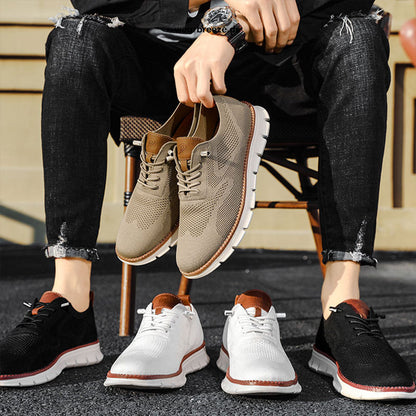 Sneakers zum Hineinschlüpfen – bequem – nahtlos – Sneakers aus Mesh – Herrenschuhe-Chaps Herrenmode