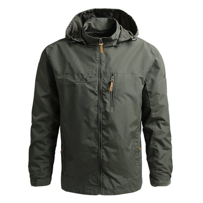 Softshell Jacke - Herren Kapuzenjacke Wasserdicht Outdoor Winddicht Jacke-Grün-S-Chaps Herrenmode