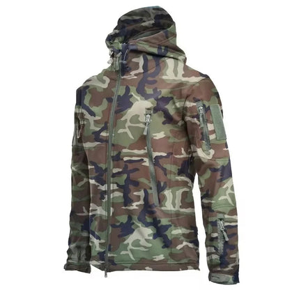 Softshelljacke | Outdoor | Windjacke | Outdoorjacke | Herrenjacke-Dunkle Tarnung-S-Chaps Herrenmode