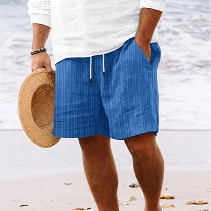 Sommer Shorts | Loose Fit | Lightweight | Casual Shorts | Herren Shorts-Blau-XS-Chaps Herrenmode