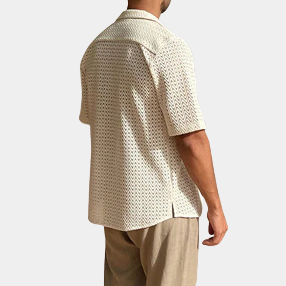 Sommerhemd | Kragen | Knopfleiste | Kurzarmhemd | Herrenhemd-Chaps Herrenmode