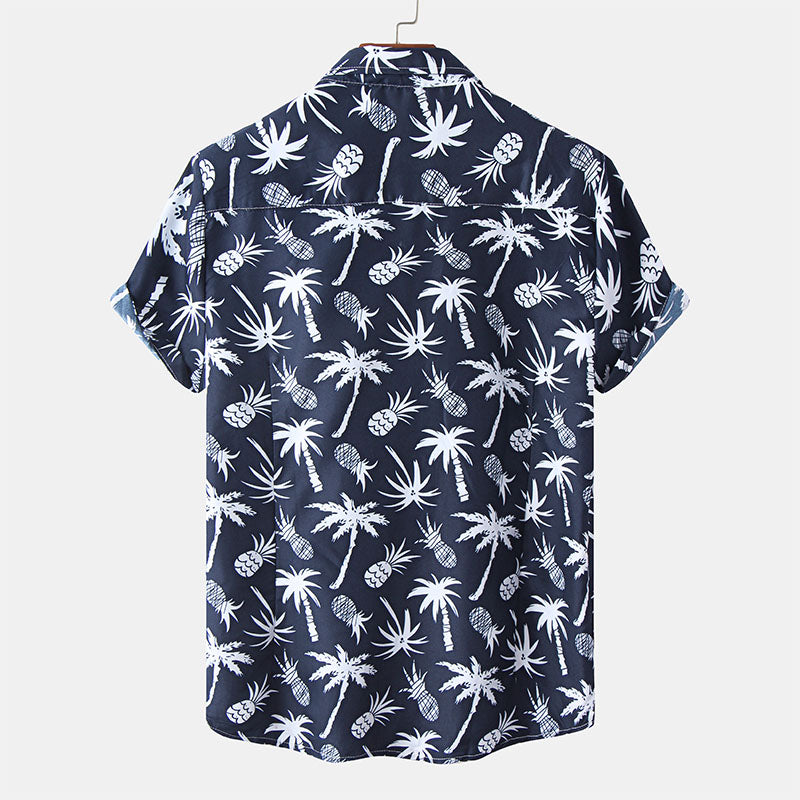 Sommerhemd – leichtes, kurzärmeliges Herrenhemd mit Knopfleiste-Chaps Herrenmode