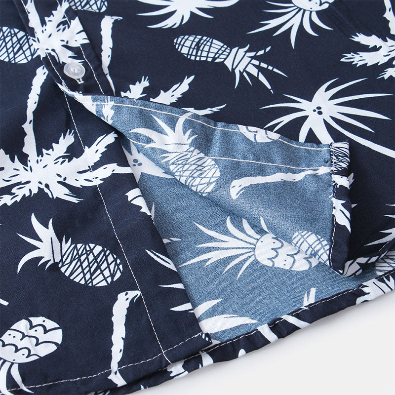 Sommerhemd – leichtes, kurzärmeliges Herrenhemd mit Knopfleiste-Chaps Herrenmode