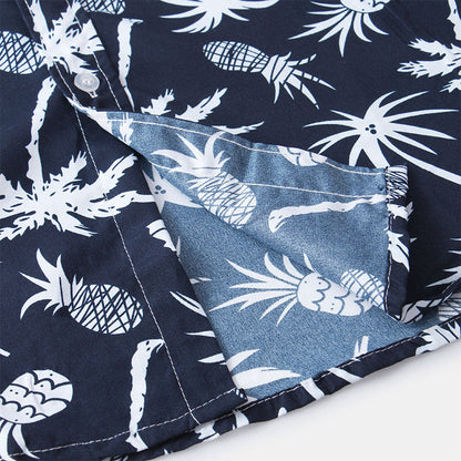 Sommerhemd – leichtes, kurzärmeliges Herrenhemd mit Knopfleiste-Chaps Herrenmode