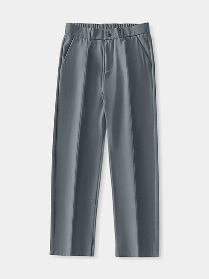 Sommerhose – Leichte Herrenhose mit elastischem Bund und geradem Bein-Chaps Herrenmode