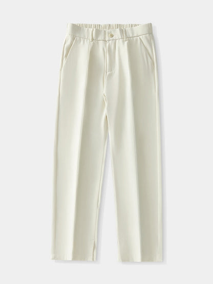 Sommerhose – Leichte Herrenhose mit elastischem Bund und geradem Bein-Chaps Herrenmode