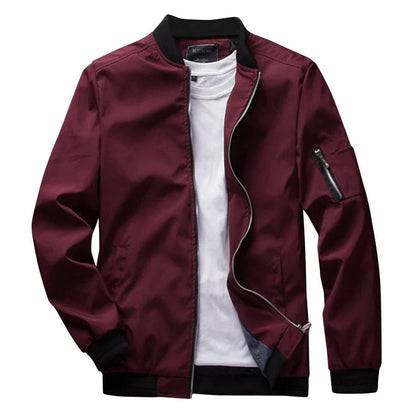 Sommerjacke | Reißverschluss | Dünn | Bomberjacke | Herrenjacke-Chaps Herrenmode