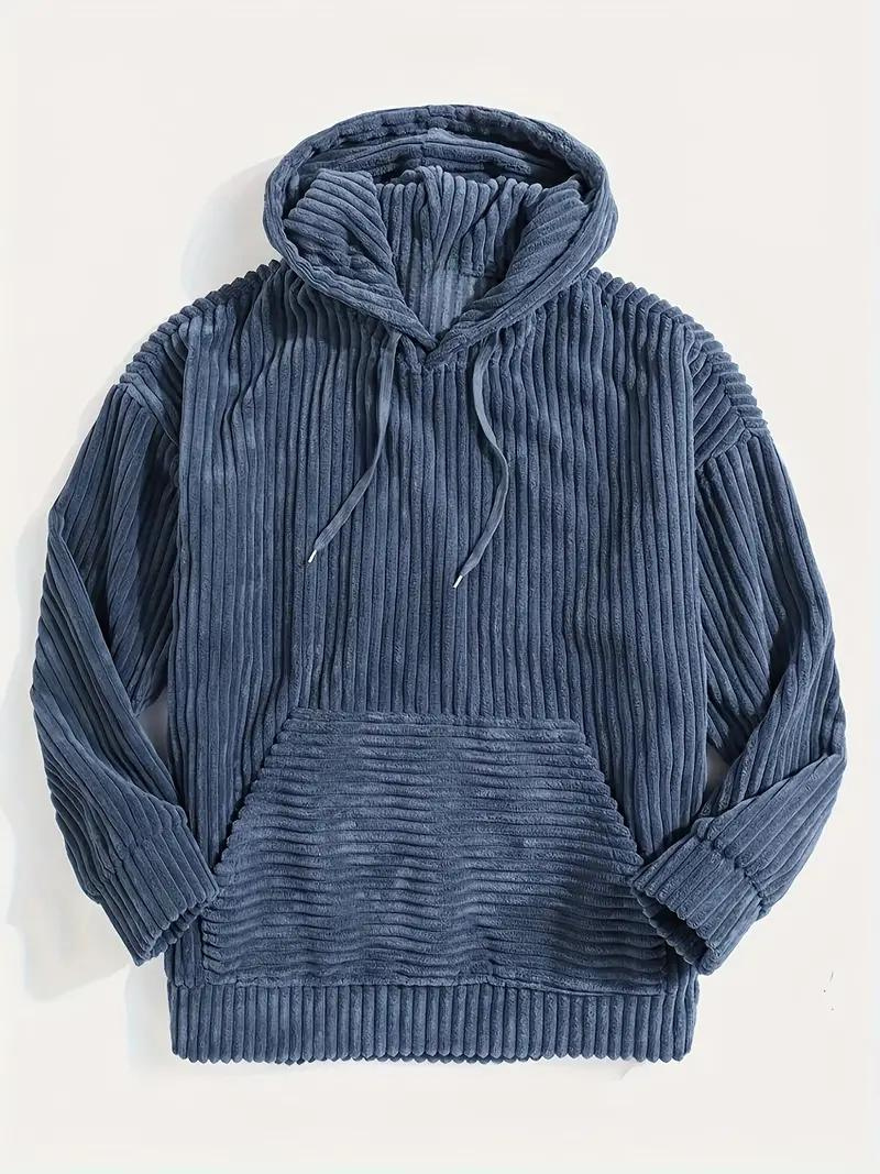 Spencer Hoodie | Herren Plus Size Fleece Pullover Hoodie-Blau-XL-Chaps Herrenmode