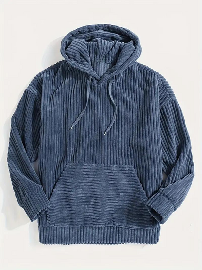 Spencer Hoodie | Herren Plus Size Fleece Pullover Hoodie-Blau-XL-Chaps Herrenmode