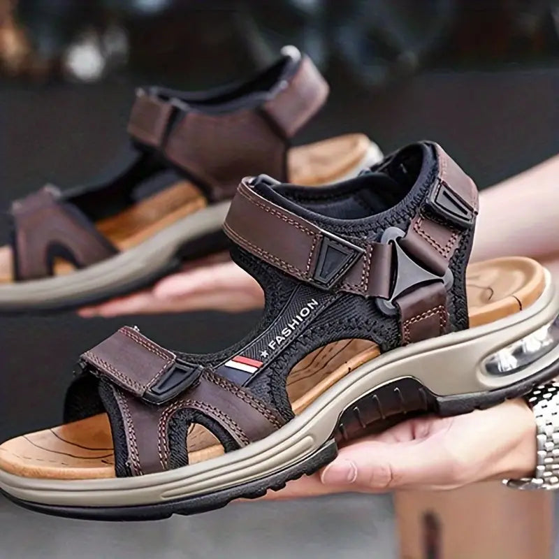 Sport Sandalen | Ergonomisch | Fußgewölbeunterstützung | Orthopädische Sandalen | Herrenschuhe-Dunkelbraun-38-Chaps Herrenmode