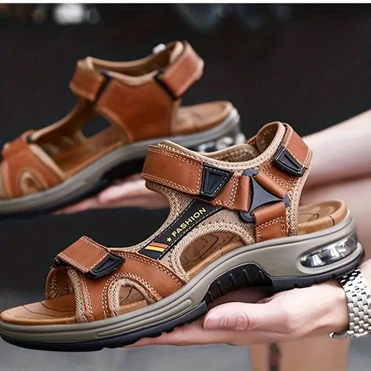 Sport Sandalen | Ergonomisch | Fußgewölbeunterstützung | Orthopädische Sandalen | Herrenschuhe-Hellbraun-38-Chaps Herrenmode
