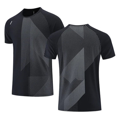 Sport-T-Shirt – atmungsaktives, schnell trocknendes Kurzarm-Fitness-T-Shirt für Herren-Chaps Herrenmode