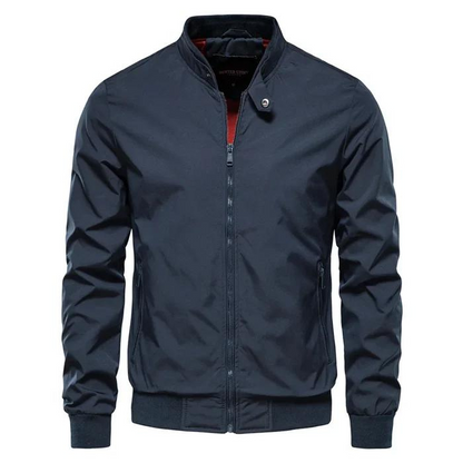 Sportlich Stylische Sommer Bomberjacke für Männer-Blau-S-Chaps Herrenmode