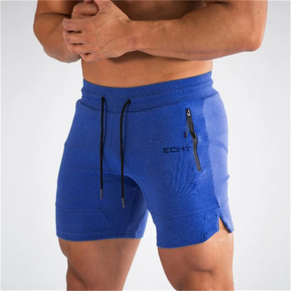 Sportshorts – Aktive Shorts für Männer mit Kordelzug und Taschen-Dunkelblau-S-Chaps Herrenmode