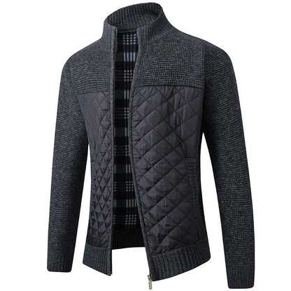 Steppjacke | Reißverschluss | Stehkragen | Winterkleidung | Herrenjacke-Schwarz-M-Chaps Herrenmode