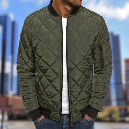Steppjacke | Zip-Up | Winter | Bomberjacke | Herrenjacke-Grün-S-Chaps Herrenmode