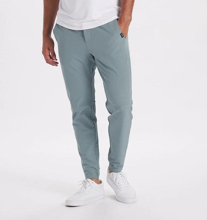 Stretch-Hose | Elastische Taille | Winddicht | Slim-Fit-Jogginghose | Herrenhose-Aloe-XS-Chaps Herrenmode