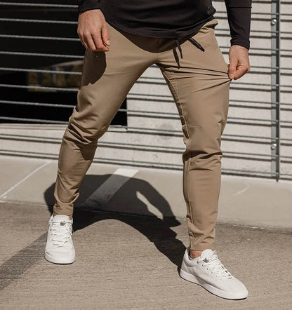 Stretch-Hose | Elastische Taille | Winddicht | Slim-Fit-Jogginghose | Herrenhose-Chaps Herrenmode