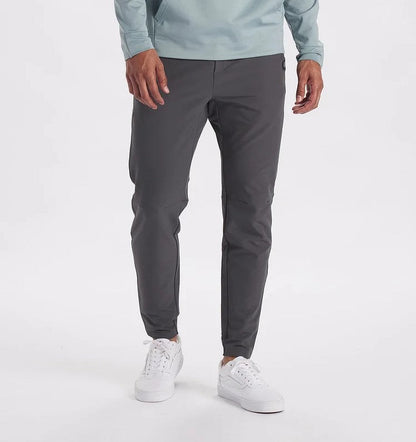 Stretch-Hose | Elastische Taille | Winddicht | Slim-Fit-Jogginghose | Herrenhose-Graphit-XS-Chaps Herrenmode