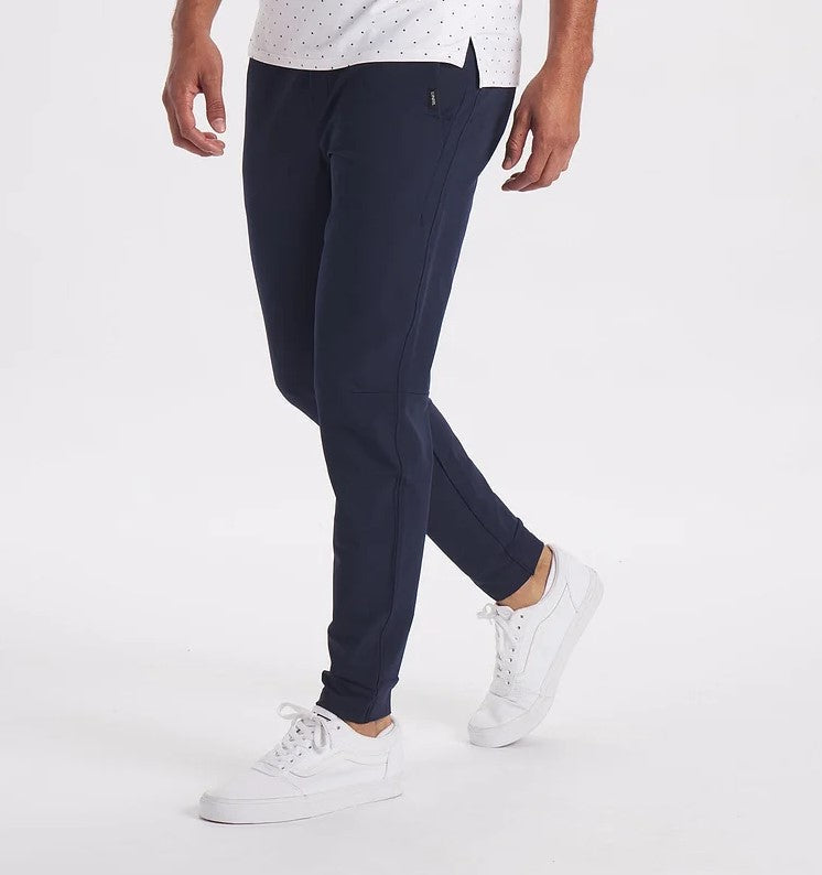 Stretch-Hose | Elastische Taille | Winddicht | Slim-Fit-Jogginghose | Herrenhose-Mitternachtsmarine-XS-Chaps Herrenmode