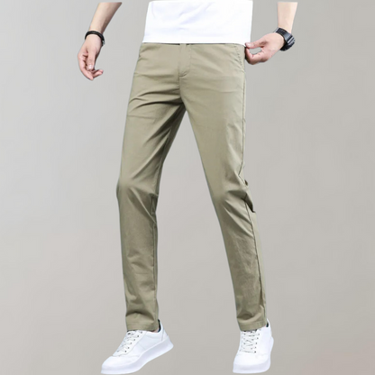 Stretch-Hosen | Skinny | Elastische Taille | Chino-Hosen | Herrenhosen-Chaps Herrenmode