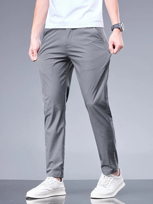 Stretchhose – Leichte, lässige Skinny-Hose für Männer-Schwarz-28-Chaps Herrenmode
