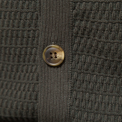 Strickjacke - Hoher Ausschnitt - Normale Passform - Strickjacke mit Knöpfen - Herren Strickjacke-Chaps Herrenmode