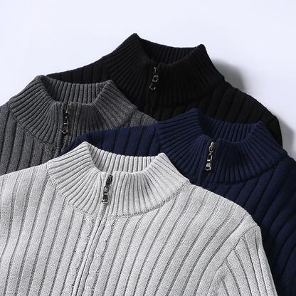 Strickjacke – Lässige Strickjacke mit Reißverschluss für Herren-Chaps Herrenmode