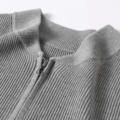 Strickjacke | Weich | Langarm | Reißverschluss-Strickjacke | Herren-Strickjacke-Chaps Herrenmode