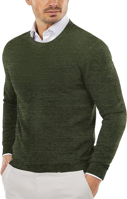 Strickpullover | Rundhalsausschnitt | Pullover | Baumwollpullover | Herrenpullover-Chaps Herrenmode