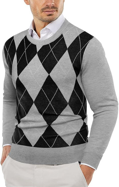 Strickpullover | Rundhalsausschnitt | Pullover | Baumwollpullover | Herrenpullover-Chaps Herrenmode