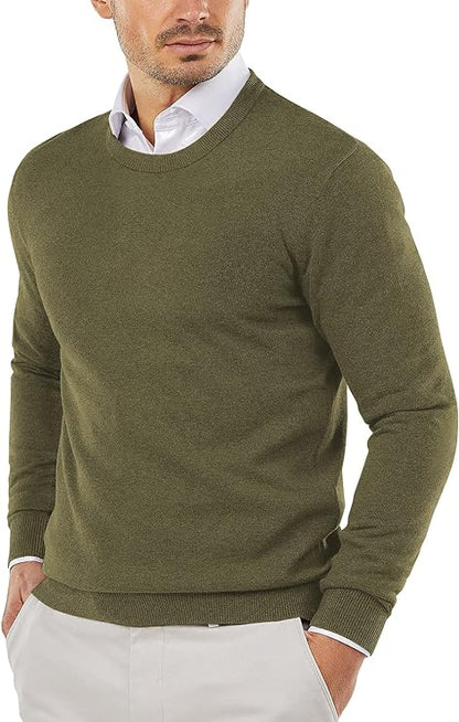 Strickpullover | Rundhalsausschnitt | Pullover | Baumwollpullover | Herrenpullover-Chaps Herrenmode